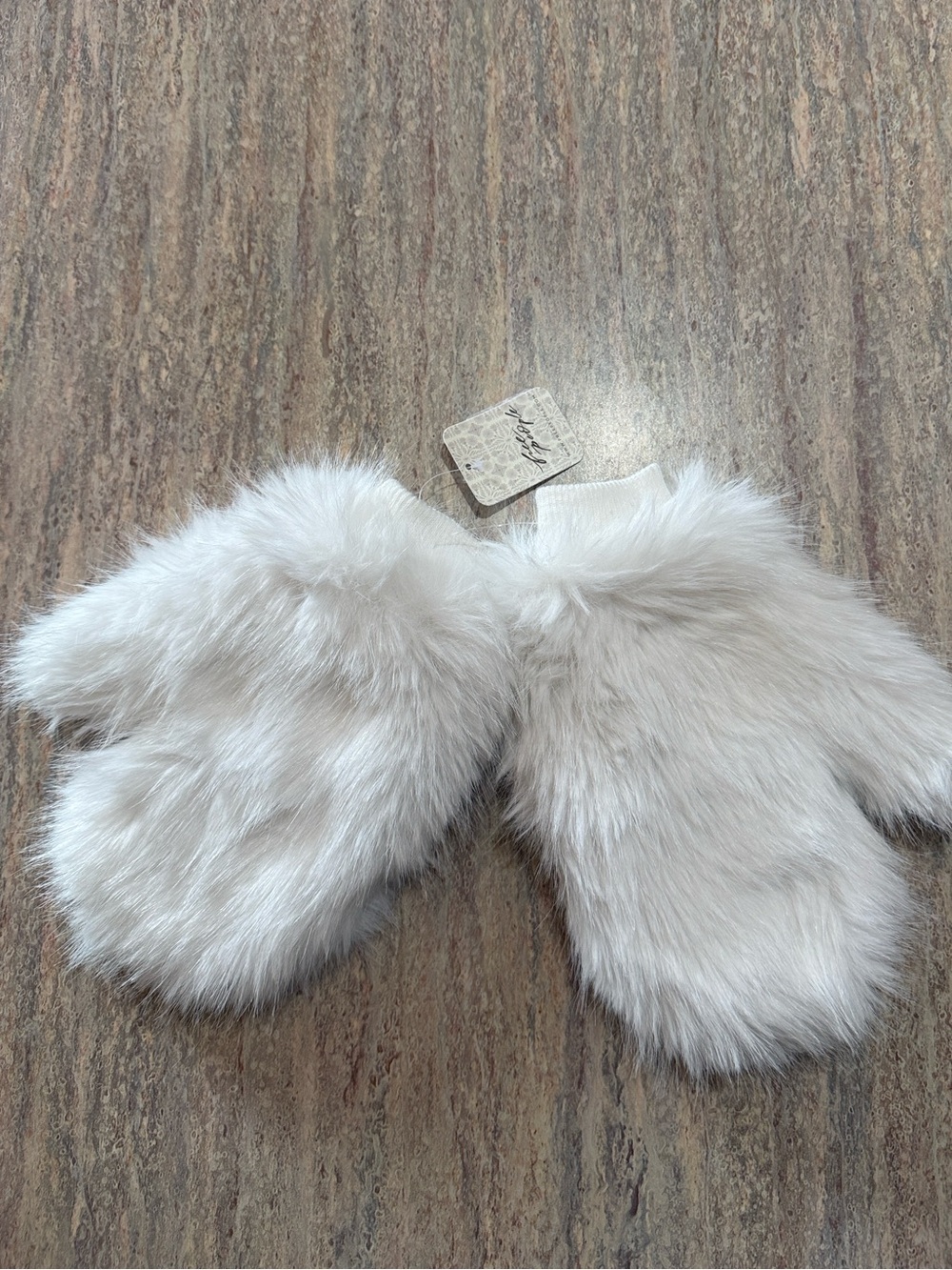 Free People Faux Fur Mittens